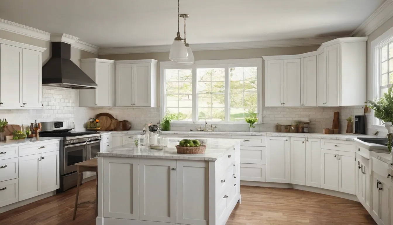 Bright remodeled kitchen with new cabinets and counters in a home near Philadelphia